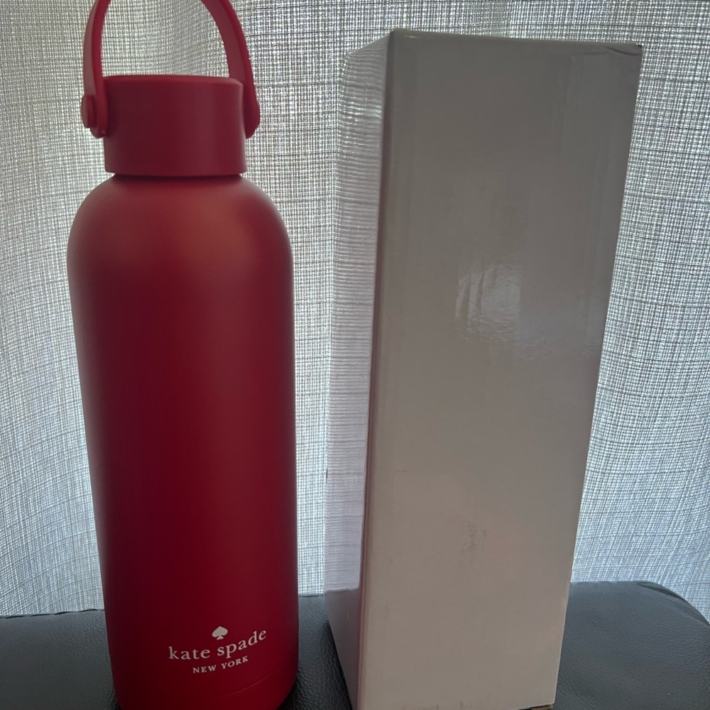 NIB - Kate Spade Red Water Bottle